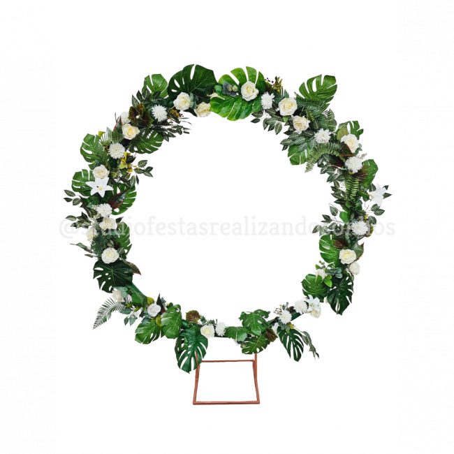 ARCO FLORIDO PARA CASAMENTO BRANCO