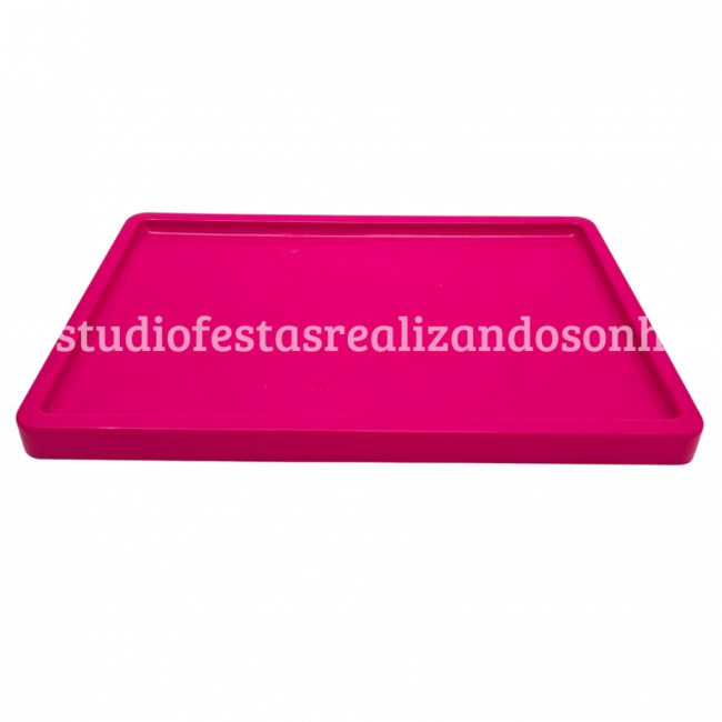 BANDEJA RETANGULAR ROSA PINK