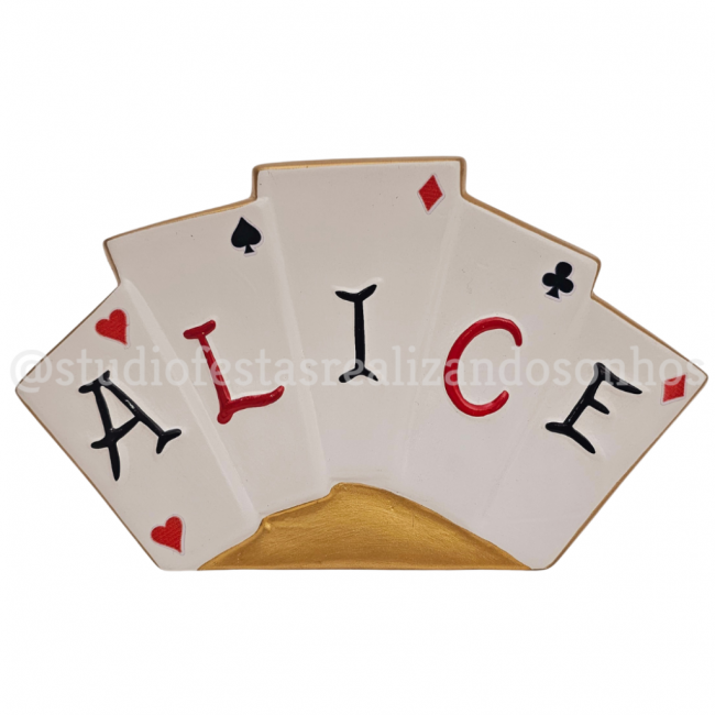 CARTAS CERAMICA ALICE NO PAIS DAS MARAVILHAS