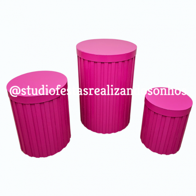 KIT DE MOVEL CILINDRO RIPADO PINK