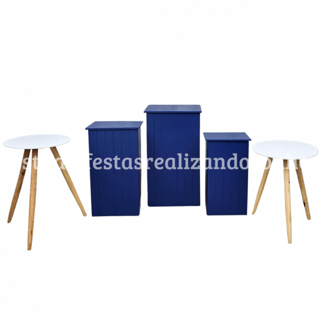 KIT DE MOVEL CUBO DOBRAVEL AZUL DELREY 1