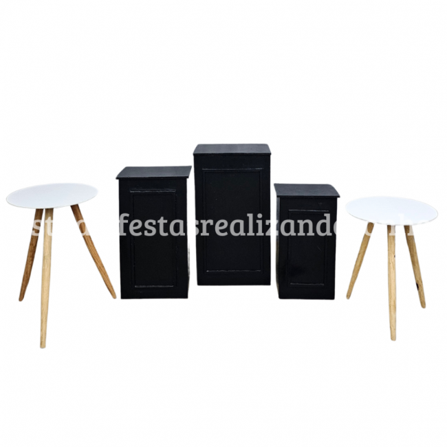 KIT DE MOVEL CUBO DOBRAVEL PRETO