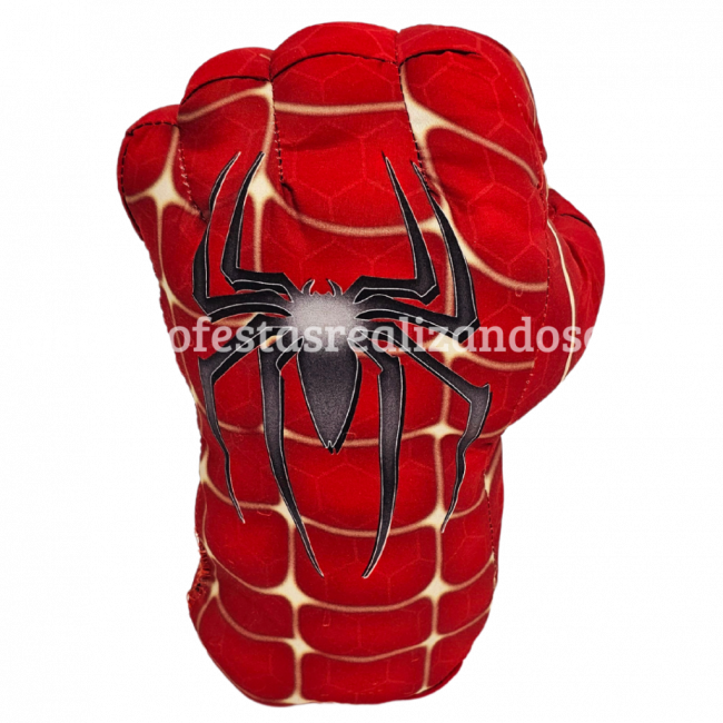 LUVA DE PELUCIA HOMEM ARANHA