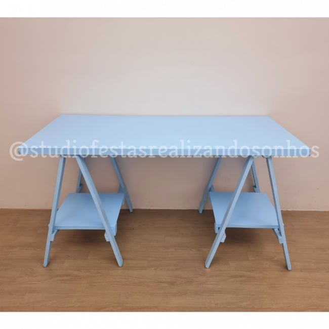 MESA AVULSA CAVALETE AZUL BEBE