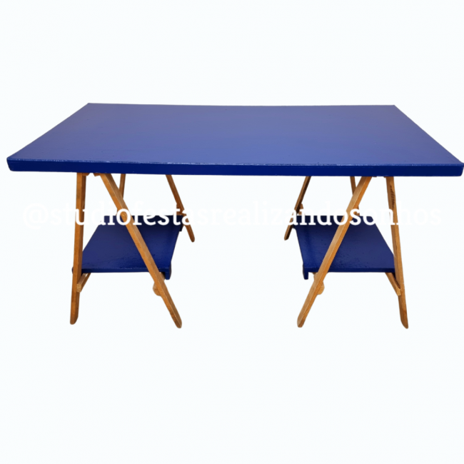 MESA AVULSA CAVALETE AZUL DEL REY