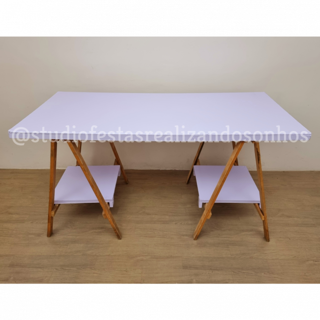 MESA AVULSA CAVALETE LILAS