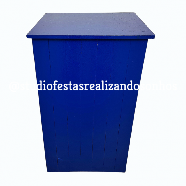 MESA AVULSA CUBO DOBRAVEL AZUL DELREY M