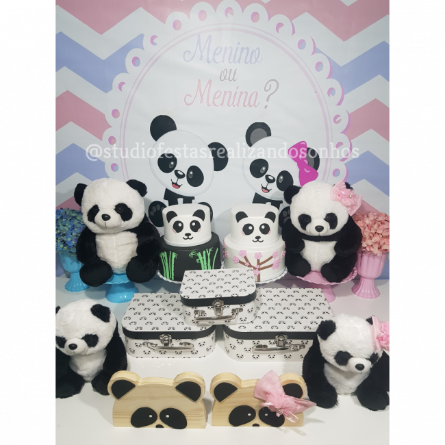 KIT DE MESA PANDA REVELAÇAO 6