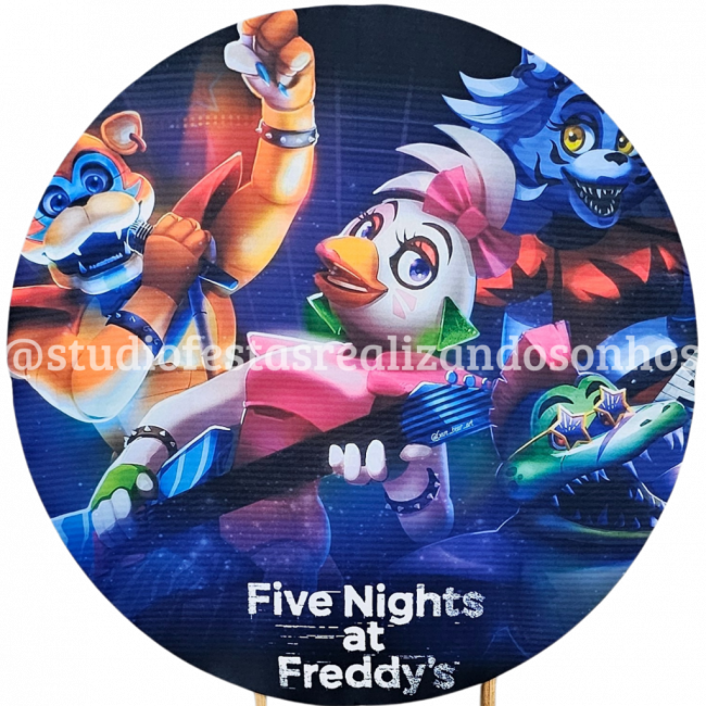 TECIDO REDONDO FIVE NIGHT AT FREDDY 2