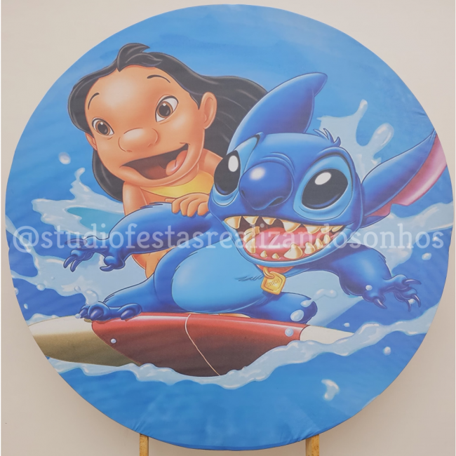 TECIDO REDONDO LILO E STITCH 1 (TECIDO)