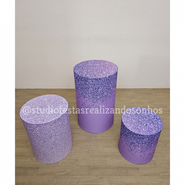 TECIDOS CILINDRO GLITTER LILAS 1