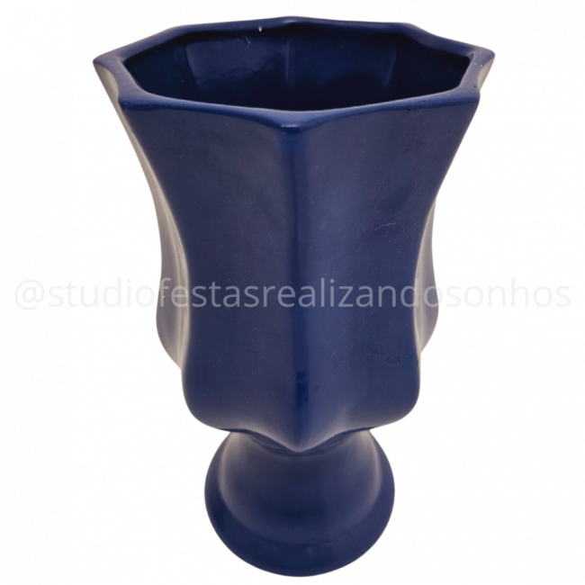 VASO ACRE CERÂMICA G AZUL DELREY