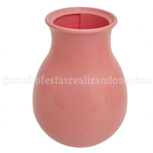 VASO PLÁSTICO COGUMELO ROSA