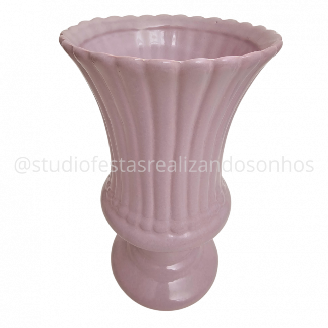 VASO ESPANHA CERÂMICA G LILAS