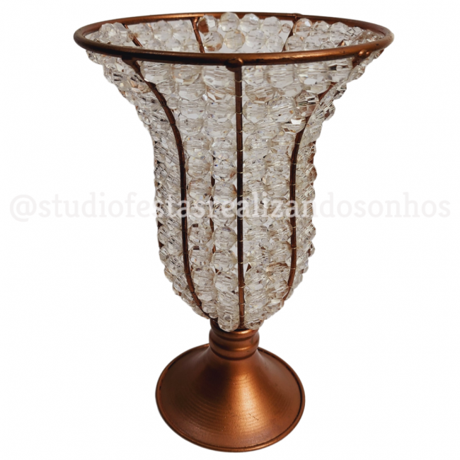 VASO METAL PEROLADO G ROSE GOLD