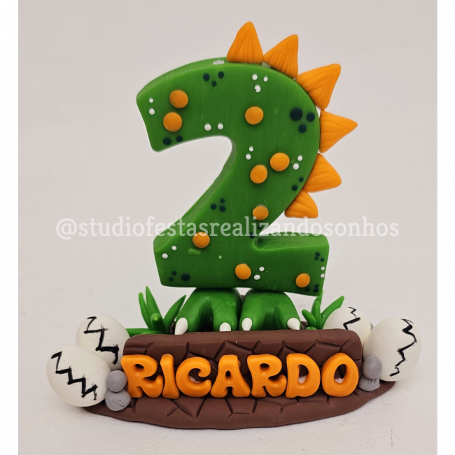 VELA DE BISCUIT DINOSSAURO