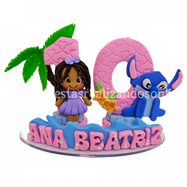 VELA DE BISCUIT LILO E STITCH