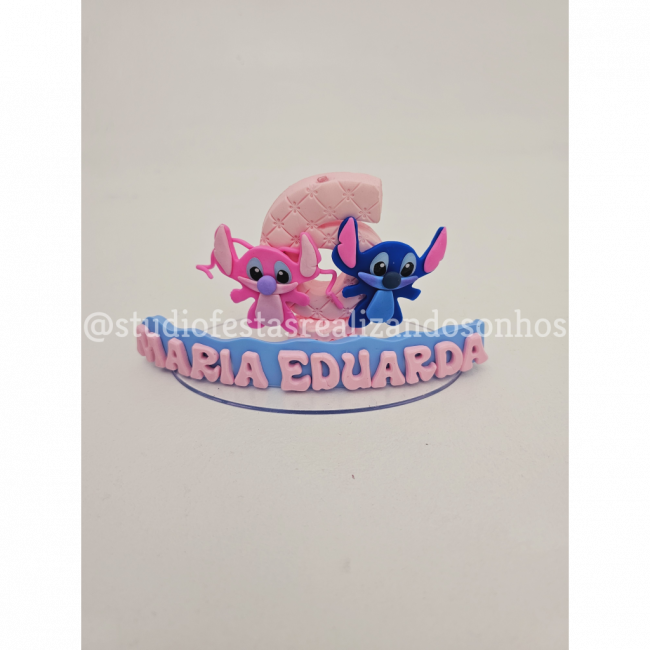 VELA DE BISCUIT LILO E STITCH