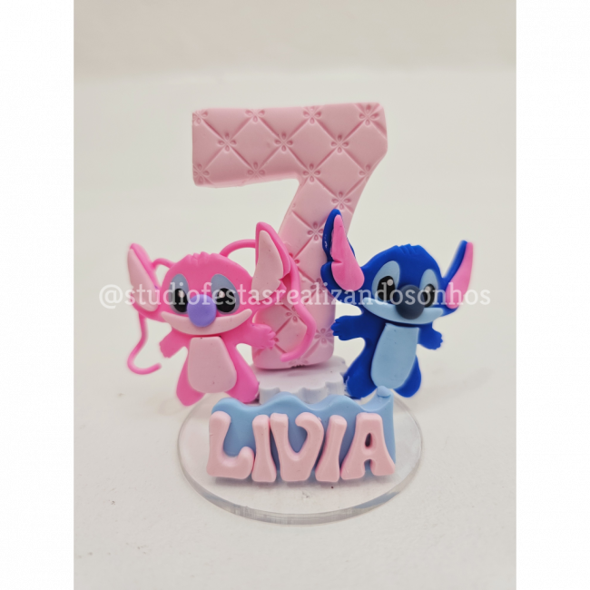 VELA DE BISCUIT LILO E STITCH