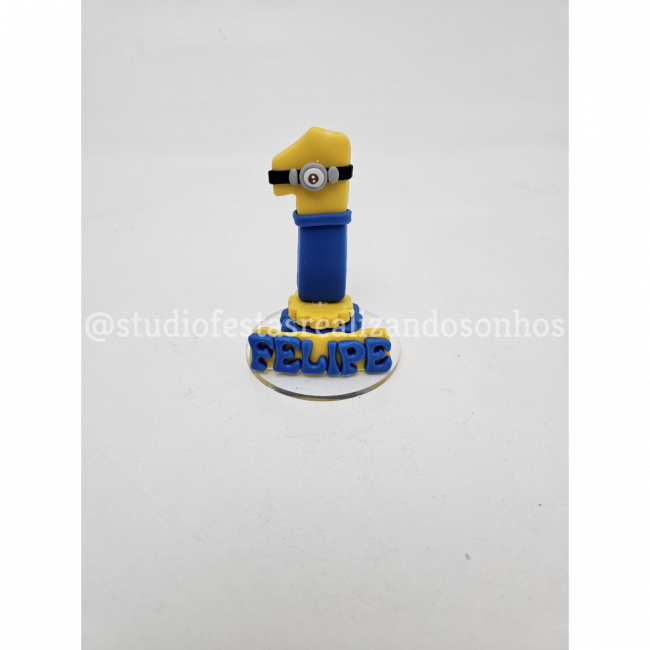 VELA DE BISCUIT MINIONS