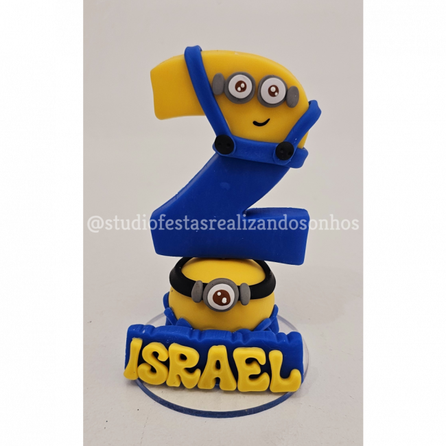 VELA DE BISCUIT MINIONS