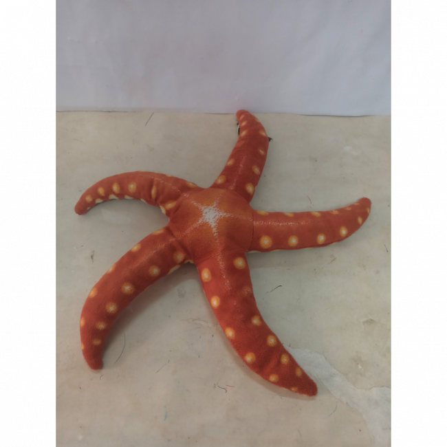 Estrela de peluche laranja