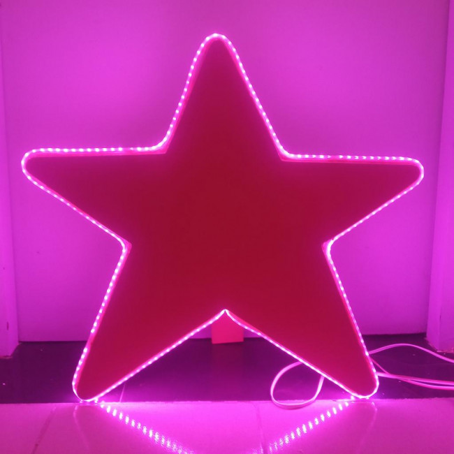 Estrela Rosa Led