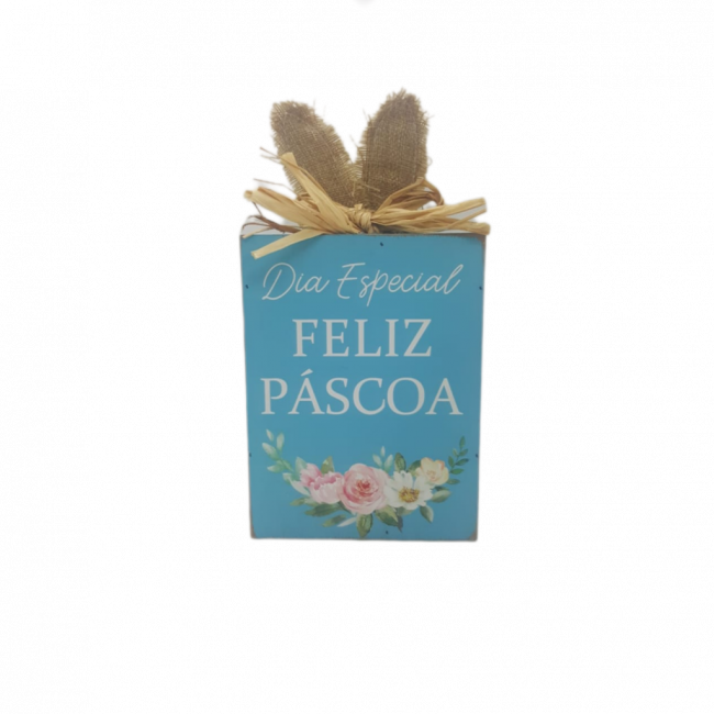 Placa Feliz Páscoa