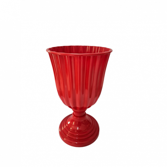 Vaso acrílico vermelho