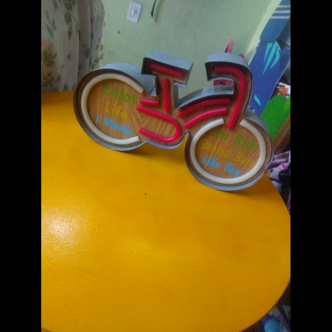 bicicleta neon