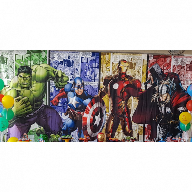 Painel de lona vingadores