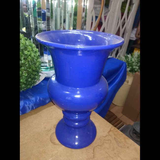 vaso azul escuro