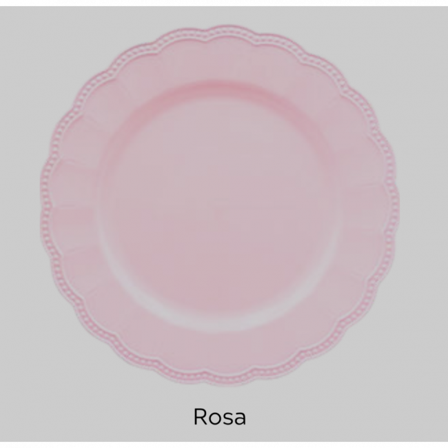 Sousplat Rosa Claro