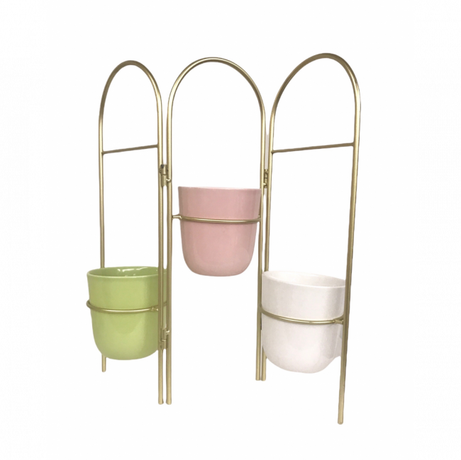 KIT DECORATIVO VASOS (3 PC)