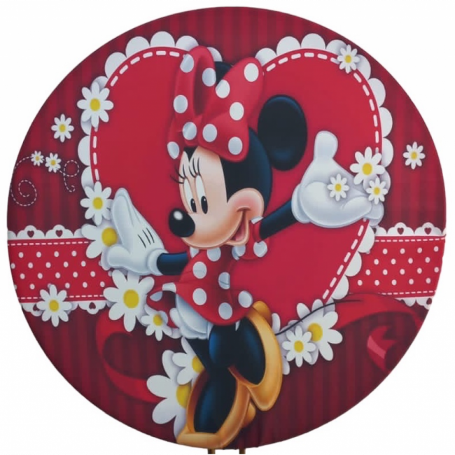 PAINEL MINNIE 80CM - FLORES