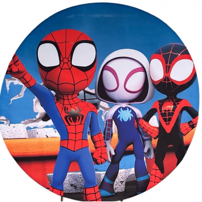 PAINEL SPIDEY FRIENDS 1,5M