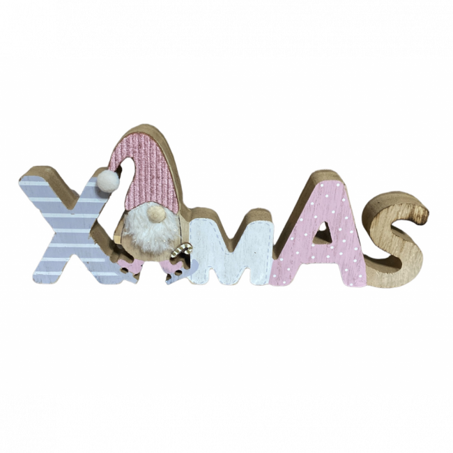 PLACA XMAS - ROSA