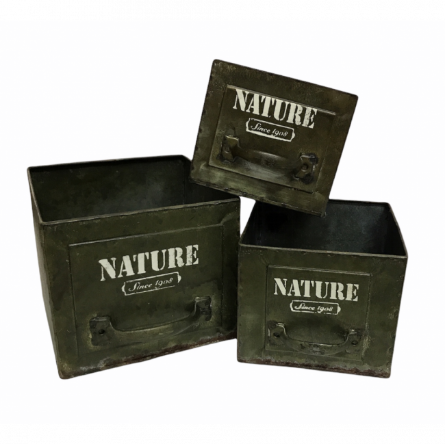 TRIO GAVETAS NATURE - 3 PC