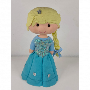 Princesa Elsa da Turma Frozen em Feltro