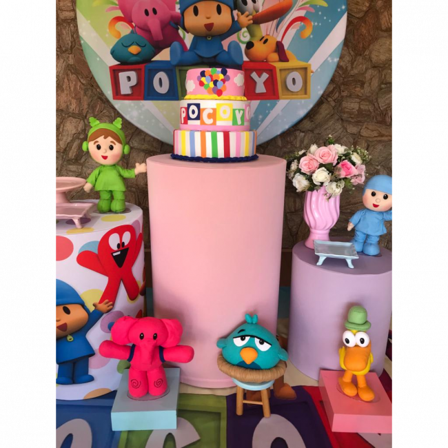 Kit pegue e monte Pocoyo Rosa