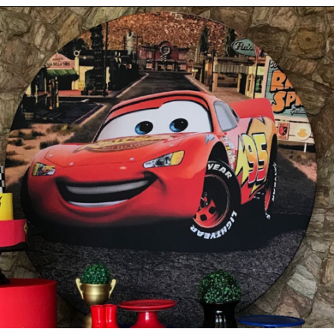 Painel de tecido Carros McQueen