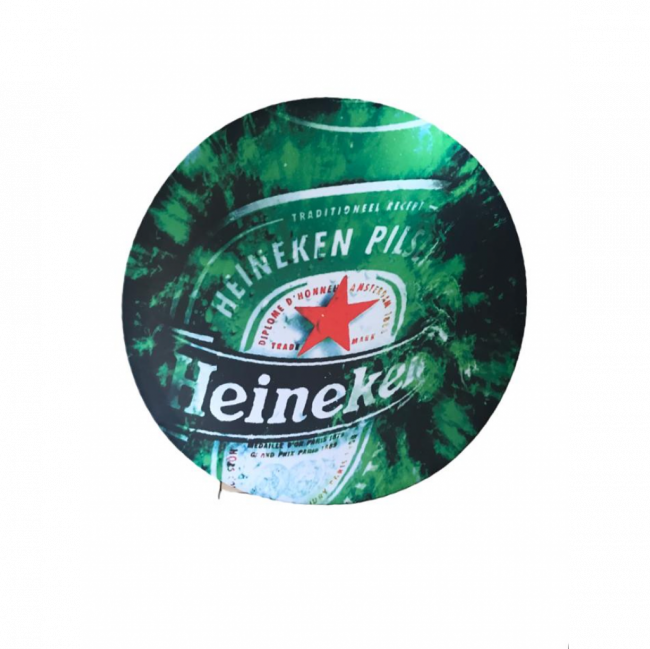 Painel de tecido Heineken