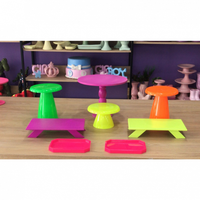 Peças de mesa Neon