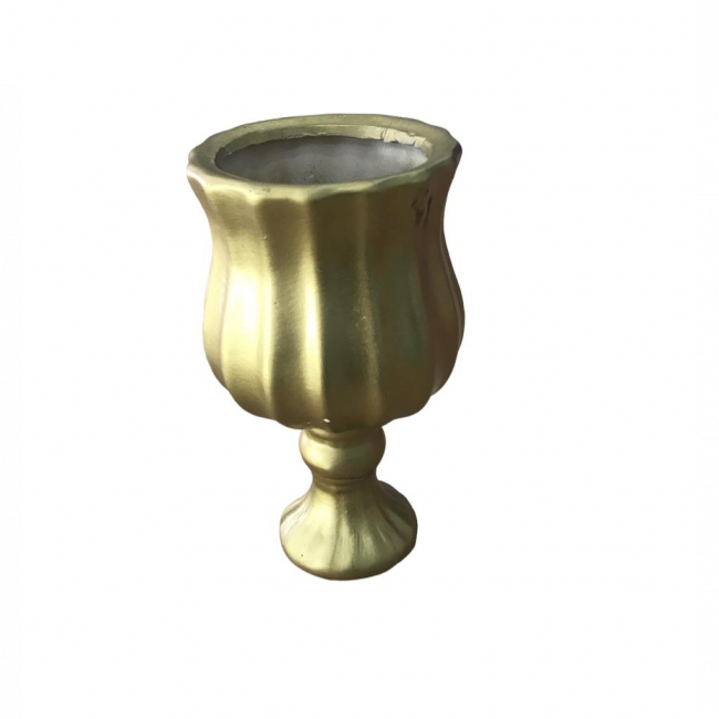 Vaso  Médio Dourado