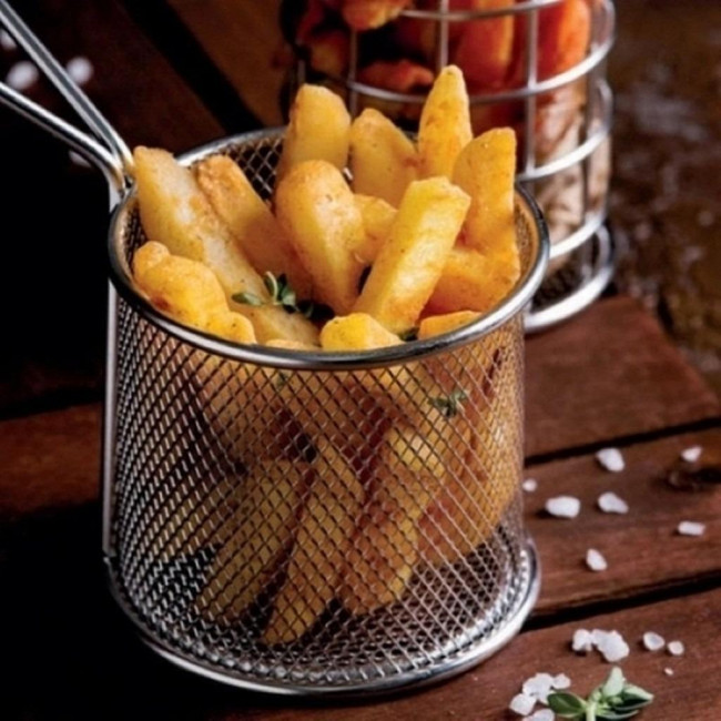 Cesta Redondo Inox - Finger Food