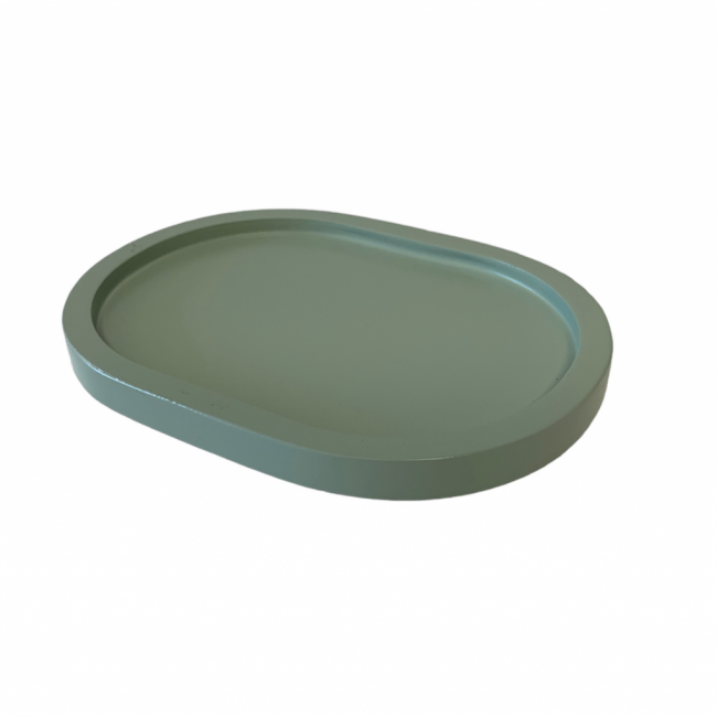 BANDEJA OVAL P LAQUEADA VERDE CANDY (20C X 14,5L)