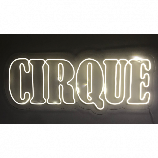 LUMINOSO NEON CIRQUE (CIRCO EM FRANCÊS) BRANCO QUENTE (1,00C X 40A)