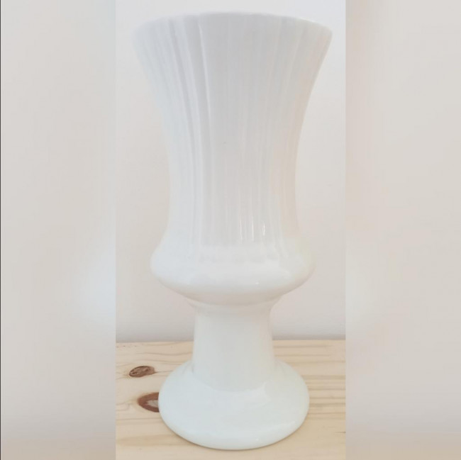 Cerâmica vaso charme Tieday Branco M