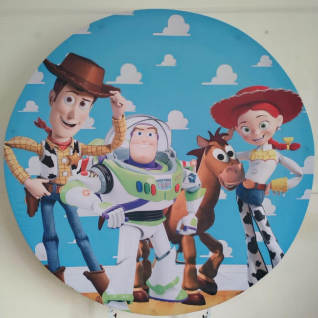 Painel redondo sublimado Toy Story