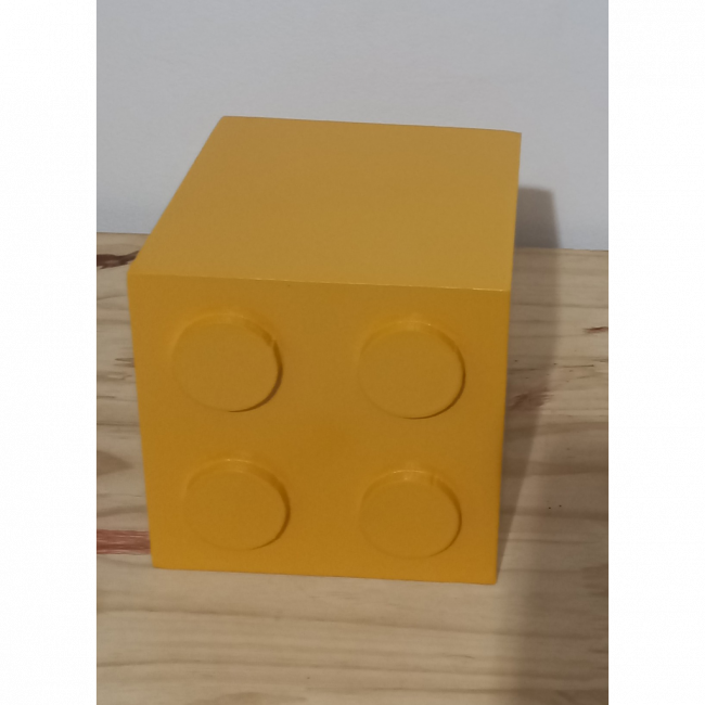 Temático- Cubo lego amarelo